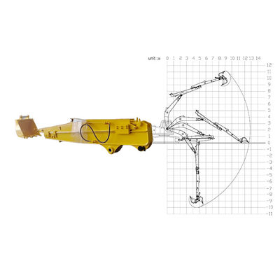 10M Telescopic Arm For Excavator For Liugong 9250F With Bucket