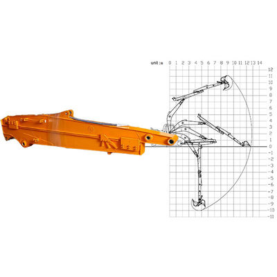 Shaogang Q355B Excavator Telescopic Arm With Standard Bucket Better Welding Telescopic Performance