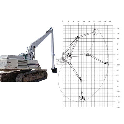 20M Long Reach Boom Excavator With Bucket Cylinder For Digging Sand