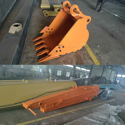 8M Excavator Telescopic Arm Use Shaogang Q355B Telescopic Dig Sand