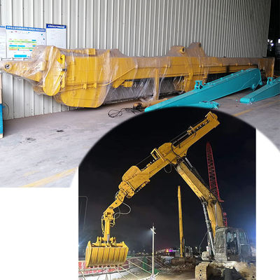 Clamshell Telescopic Arm With Clamshell Bucket Grapple Digging House Foundation