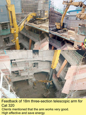 Sliding Dipper Boom Telescopic Dipper Arm for Excavator