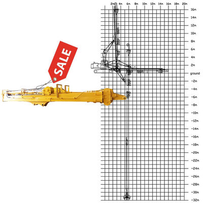 Excavator Telescopic Boom Arm With Clamshell Bucket Grapple For Digging Silt