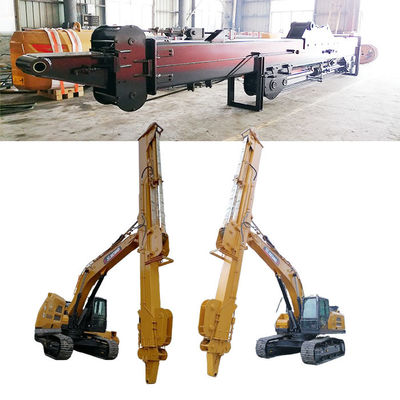 Excavator Long Reach Stick Boom And Arm With Clamshell Bucket With Teeth