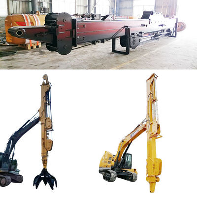 Excavator Long Reach Stick Boom And Arm With Clamshell Bucket With Teeth