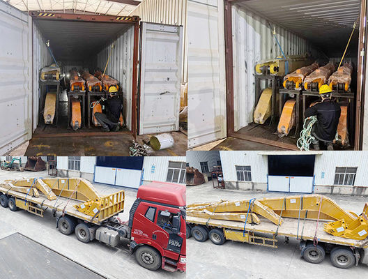 16M Excavator Long Reach Boom Arm With Bucket For Dredging Longer Life Span