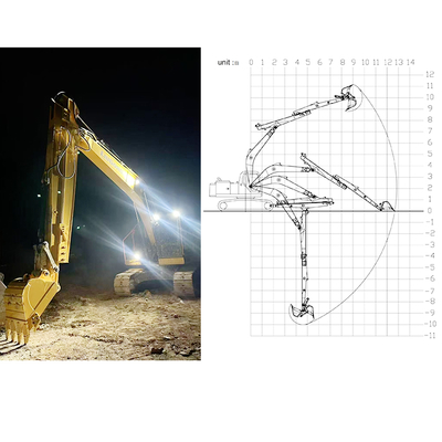 Excavator Telescopic Arm for Excavator for Hitachi Komatsu Sany Long Reach