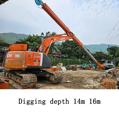 14M 16M Excavator Long Reach Telescopic Boom Telescopic Arm for Excavator Hydraulic Telescoping Excavator Excavator Teledipper