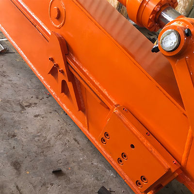 12M 10M Telescopic Digger Sliding Boom Arm , Q355B Excavator attachments