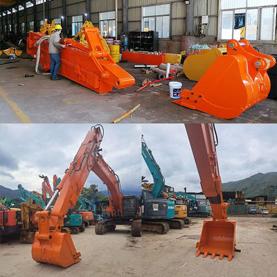 Digging Mini Excavator Telescopic Boom For CAT HITACHI KOMATSU SANY