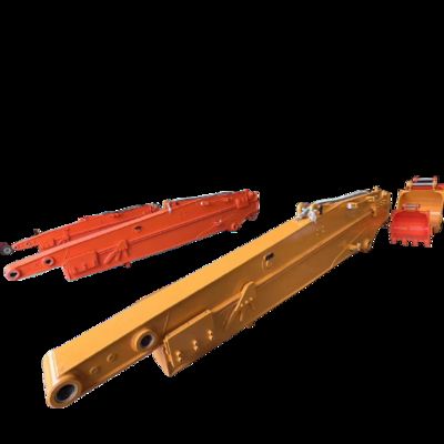 ZH OEM Customized Q355B 8M 10M 11M 12M Excavator Long Reach Arm Long Reach Excavator Boom Excavator Sliding Arm for River Dredging and Cleaning