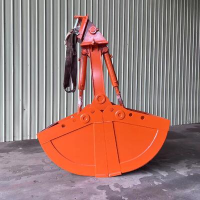 Excavator Attachments 1-1.5cbm Clamshell Grab Bucket, Shell Bucket, Hydraulic Clamshell Excavator Bucket for 20-30ton Excavator
