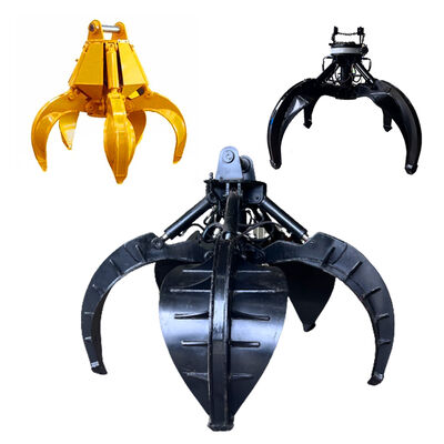 360 Degree Rotating Hydraulic Orange Peel Grapple Hydraulic Grapples Construction Machinery Parts Rock Grapple