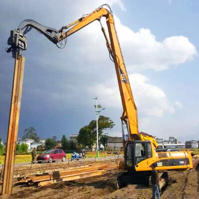 Heavy-duty 13.5-18m Excavator Piling Arm Boom for 30-50 Ton Excavator Sheet Pile Driving Attachment Q355B Q690D Customized