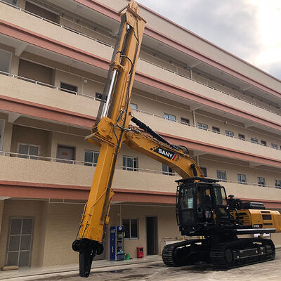 Long Reach Excavator Telescopic Arm Deep Trenching & Slope Grading Solution