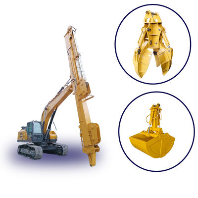 Three Section Telescopic Boom 12-25m Telescopic Stick for 20-50 Ton Excavator Custom Arm for Deep Excavation and Dredging